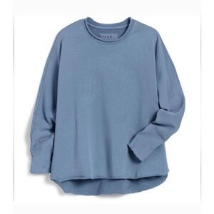 Frank & Eileen ANNA Long-Sleeve TRIPLE FLEECE In blue size XS